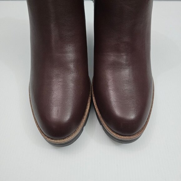 Naturalizer Madalynn Strap Ankle Boot Women 9 Brown Water Resistant Lug Sole NEW - Picture 6 of 14